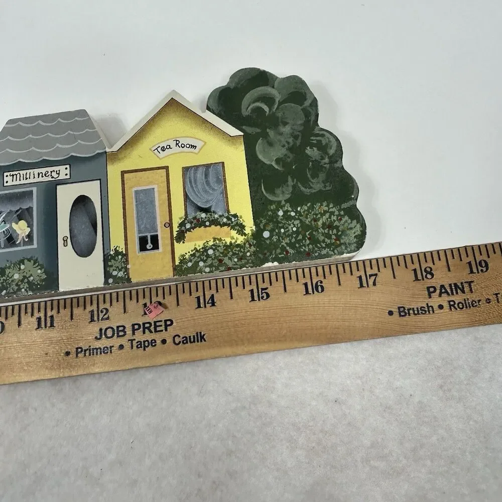 Vintage Tender Heart Treasures Village Store Front Wood Sign Decor Primitive ‘89